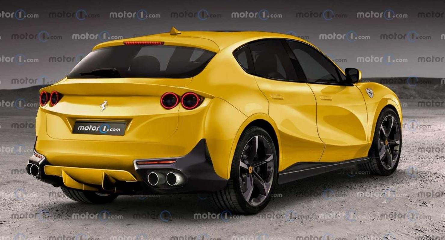 Первый кроссовер Ferrari показали на новых рендерах