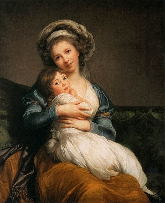 Элизабет Виже-Лебрен «Мадам Виже-Лебрен и ее дочь» (1786)