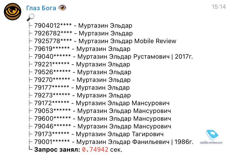 Мифы про базы данных с телефонами, распечатками звонков и личными SMS