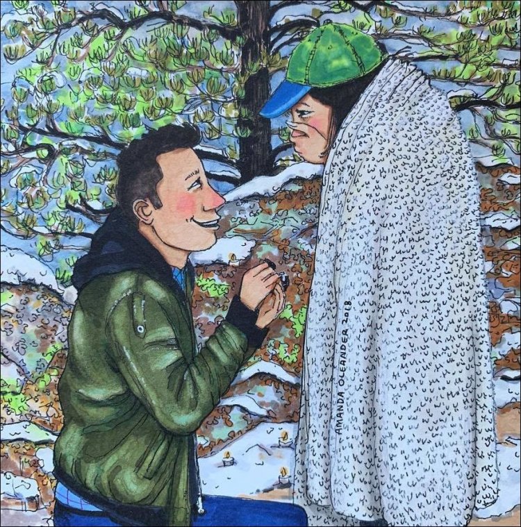 За закрытыми дверями иллюстрации,он и она,семья