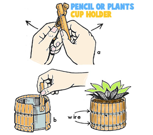 Идеи декора из прищепок из прищепок