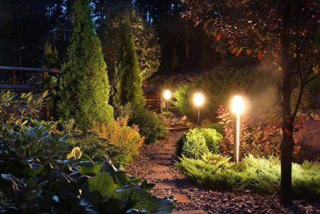 Освещение на садовом участке: делаем по правилам и с вдохновением можно, только, будет, фонарные, светильники, которые, время, освещение, которая, специальные, около, участок, столбы, используют, оформить, ленты, суток, Очень, излучают, парадной