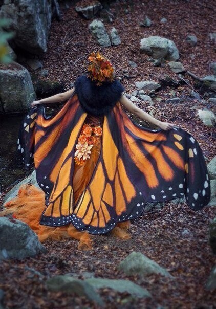 Волшебные платки в форме крыльев бабочек 