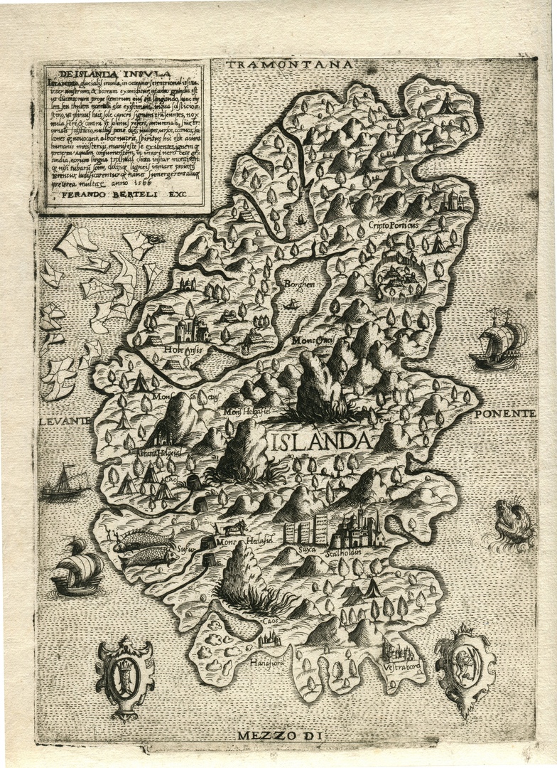 Глобальный катаклизм: Исчезнувшие мегаполисы в Исландии на картах 16 века, изображение №2