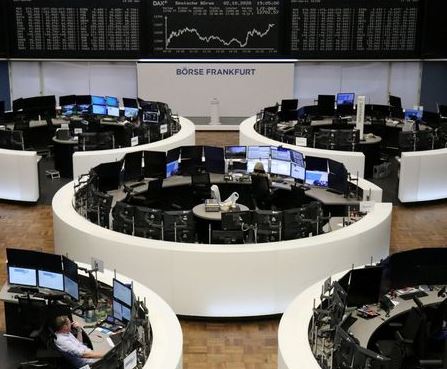 The German share price index DAX graph is pictured at the stock exchange in Frankfurt, Germany, October 2, 2020. REUTERS/Staff