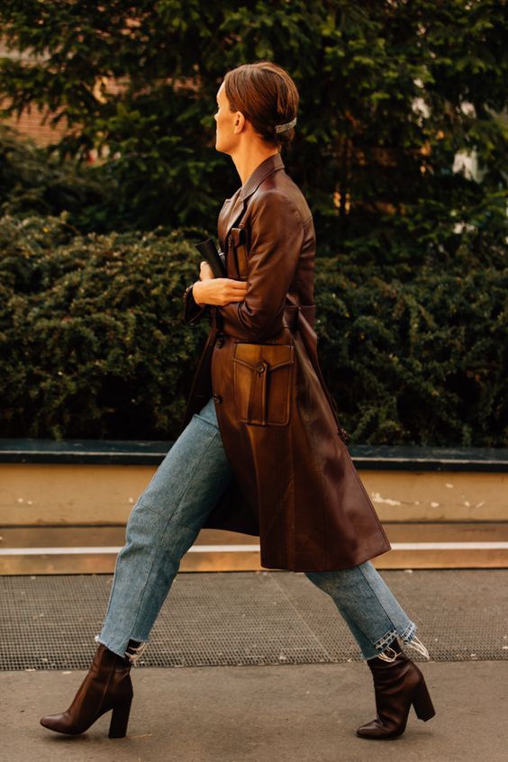 Что носить осенью 2019: кожа – главный тренд сезона мода,мода и красота,модные образы,модные тенденции,одежда и аксессуары