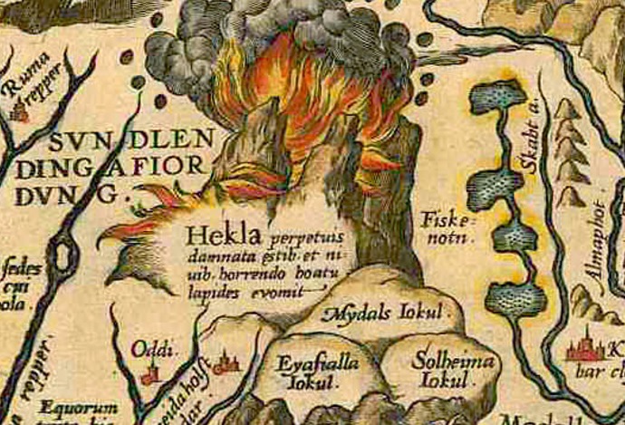 Глобальный катаклизм: Исчезнувшие мегаполисы в Исландии на картах 16 века, изображение №36