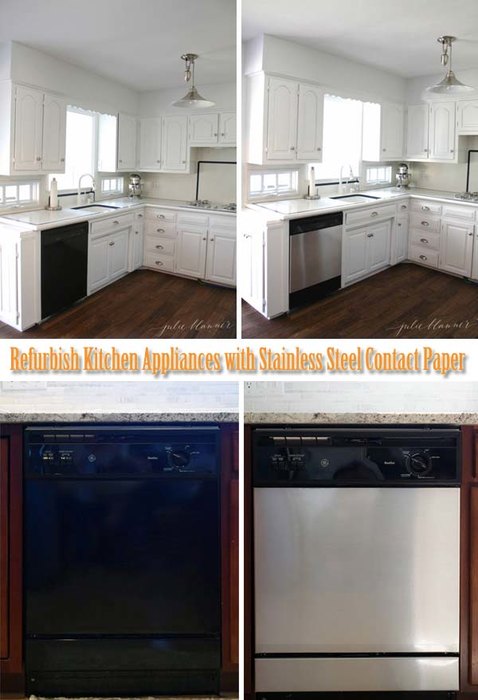 20 стильных способов обновить интерьер с помощью самоклеющейся пленки для дома и дачи,новая жизнь старых вещей