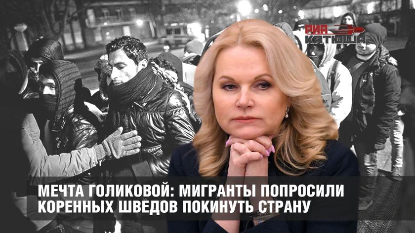 Мечта Голиковой: мигранты попросили коренных шведов покинуть страну