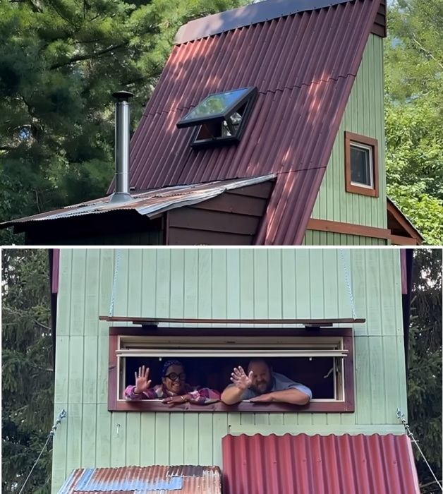 Задействовали и лофтовое пространство (Cabin McCabinface).