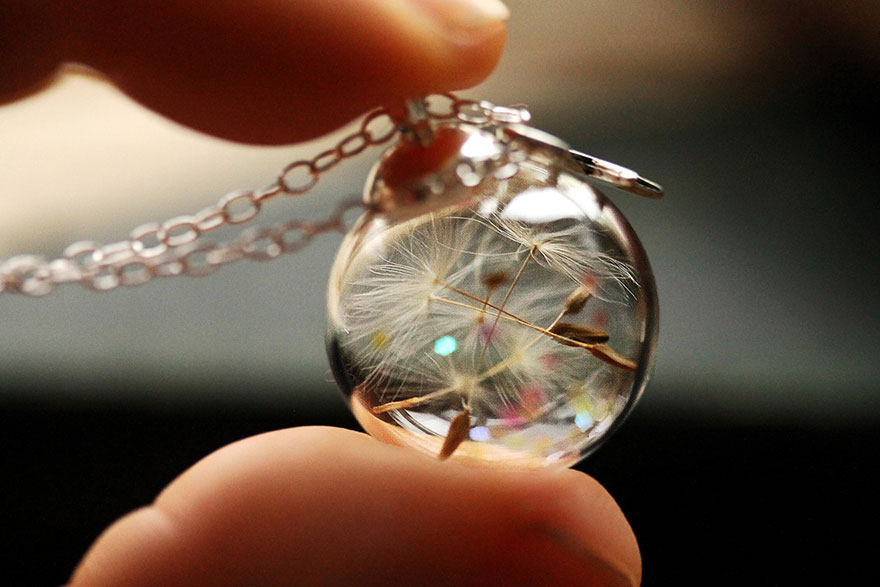 бижутерия с частичкой природы внутри