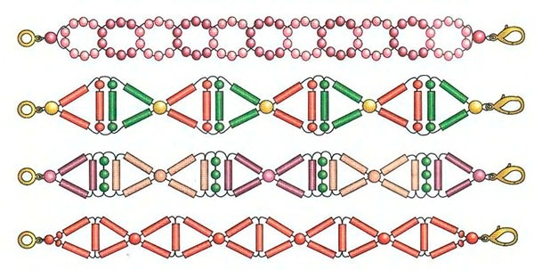 Как плести именные и суперстильные фенечки из бисера  бисер,вдохновляемся