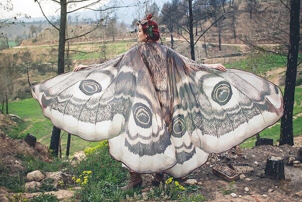 Волшебные платки в форме крыльев бабочек