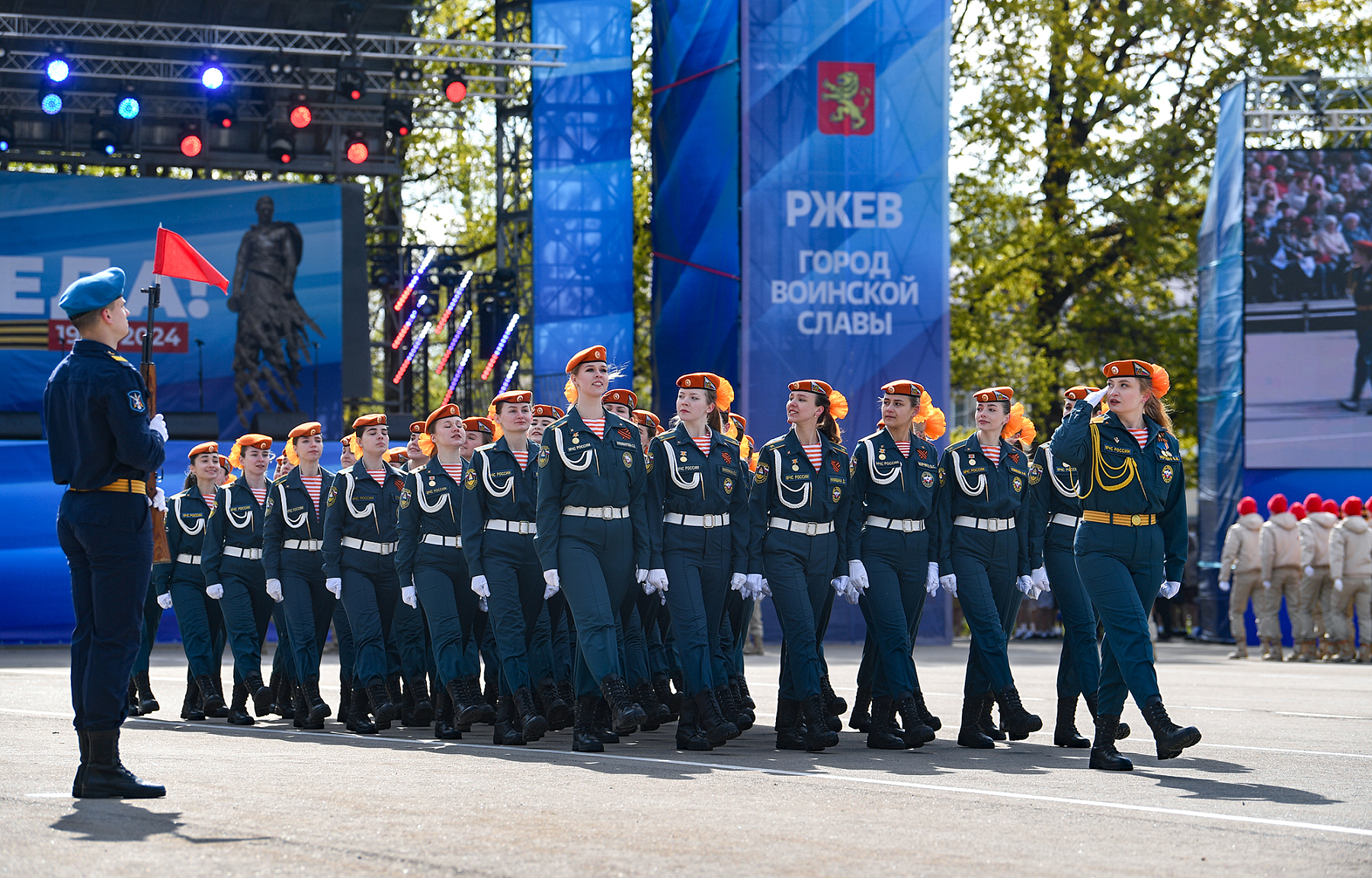 В Ржеве прошло торжественное мероприятие, посвященное 79-й годовщине Великой Победы