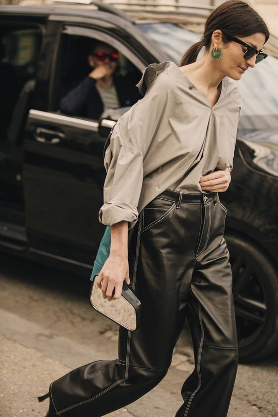 Что носить осенью 2019: кожа – главный тренд сезона мода,мода и красота,модные образы,модные тенденции,одежда и аксессуары