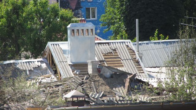 Разрушена крыша. Белгород, 03.07.2022 г.