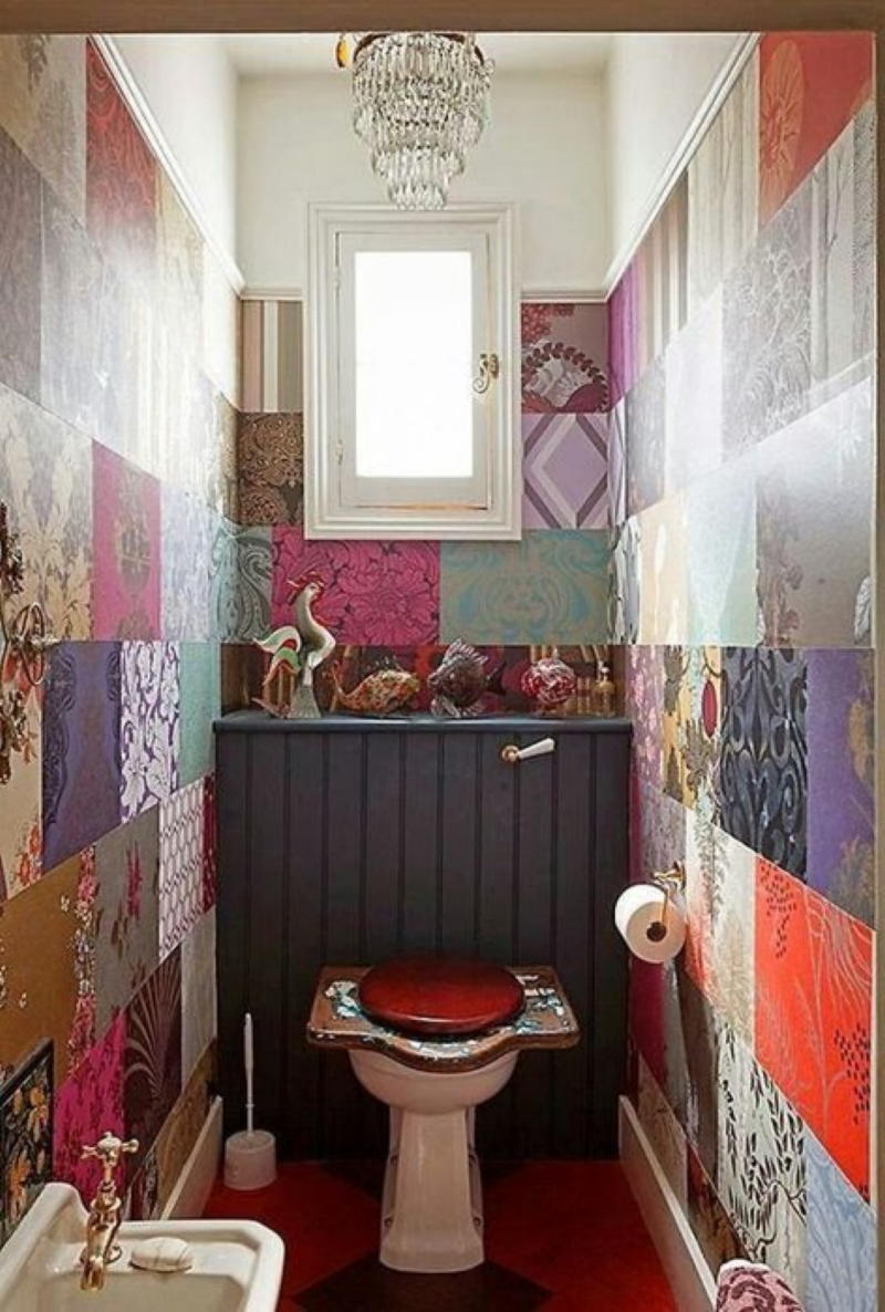 Одиннадцать нескучных идей дизайна туалета идеи для дома,интерьер и дизайн,санузел,туалет
