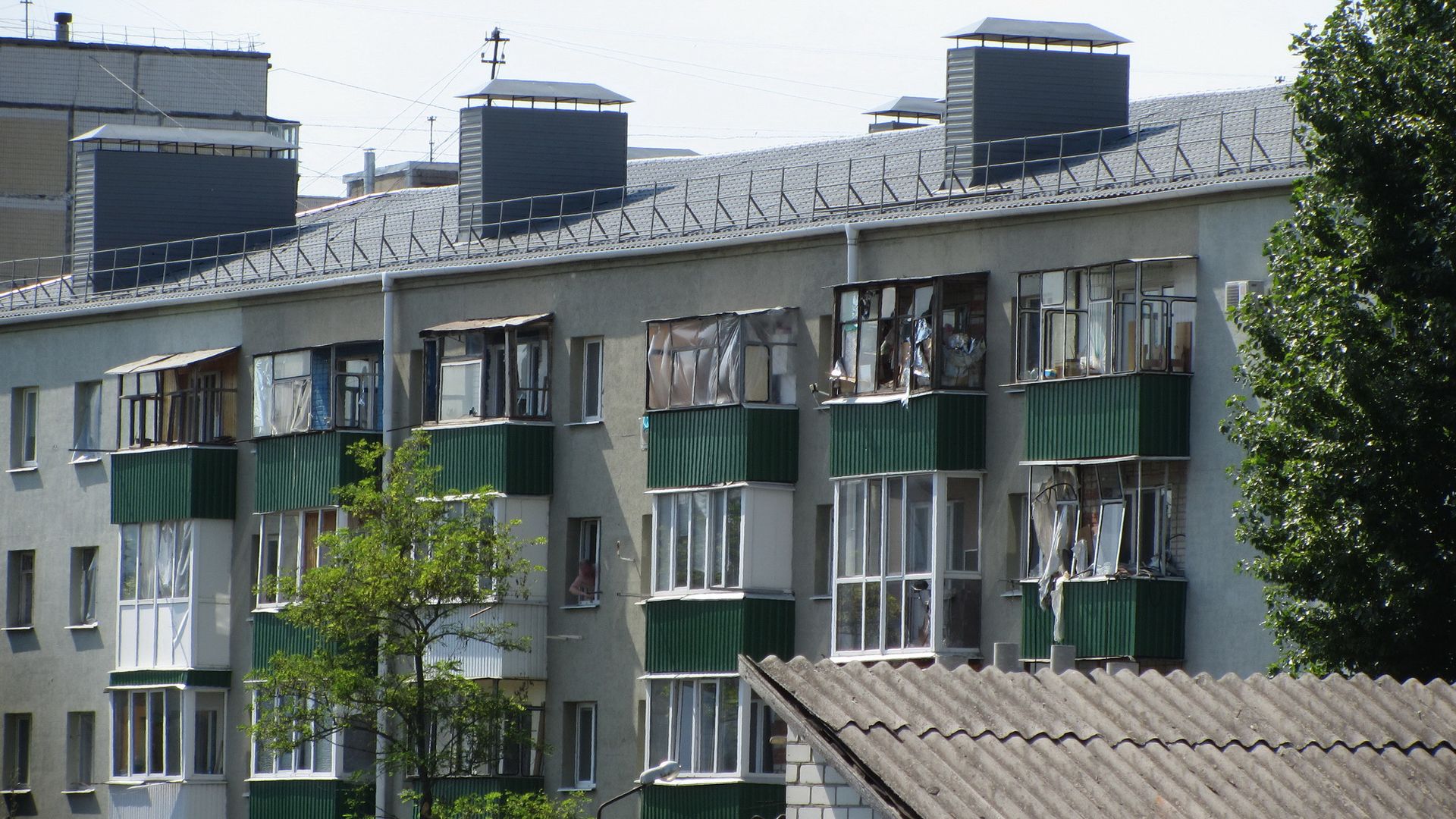 Повреждены верхние этажи. Белгород, 03.07.2022 г.
