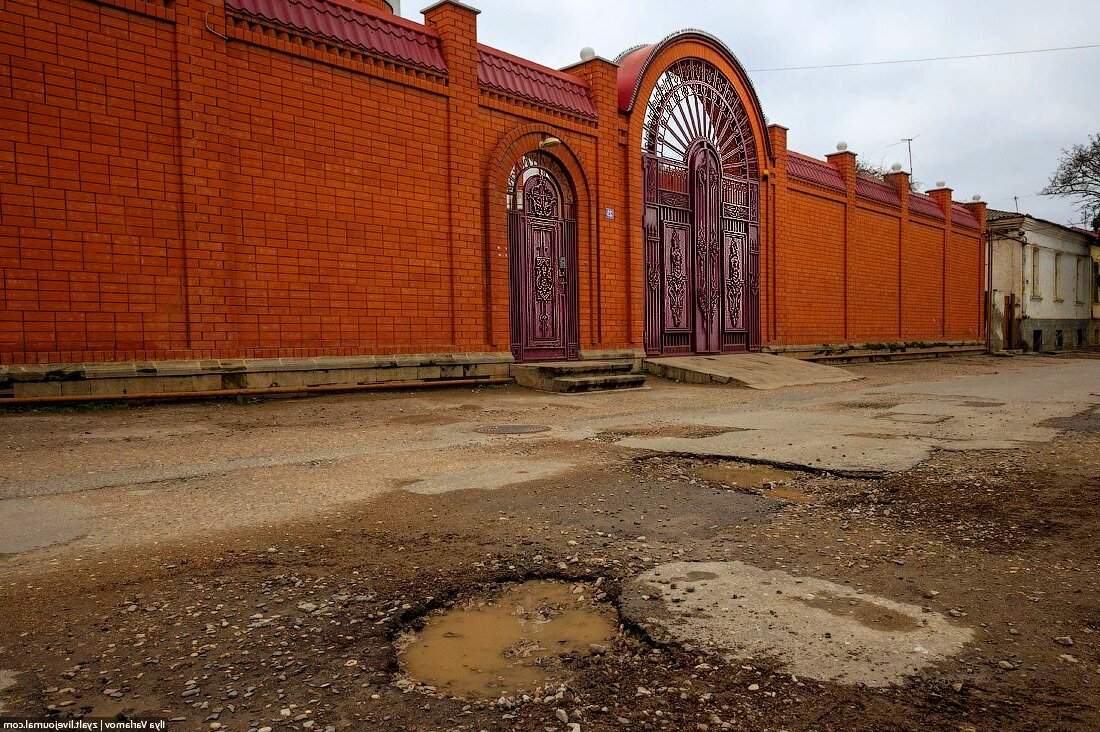 Стоимость такого забора сравнима со стоимостью московской квартиры. Фото Ильи Варламова