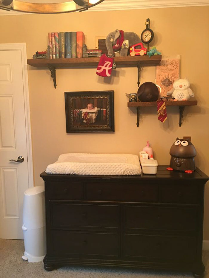 папа создал детскую в стиле Гарри Поттера 