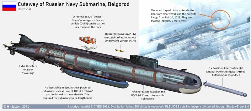 Носителя «Посейдонов» разлядели из космоса и сделали выводы Техно