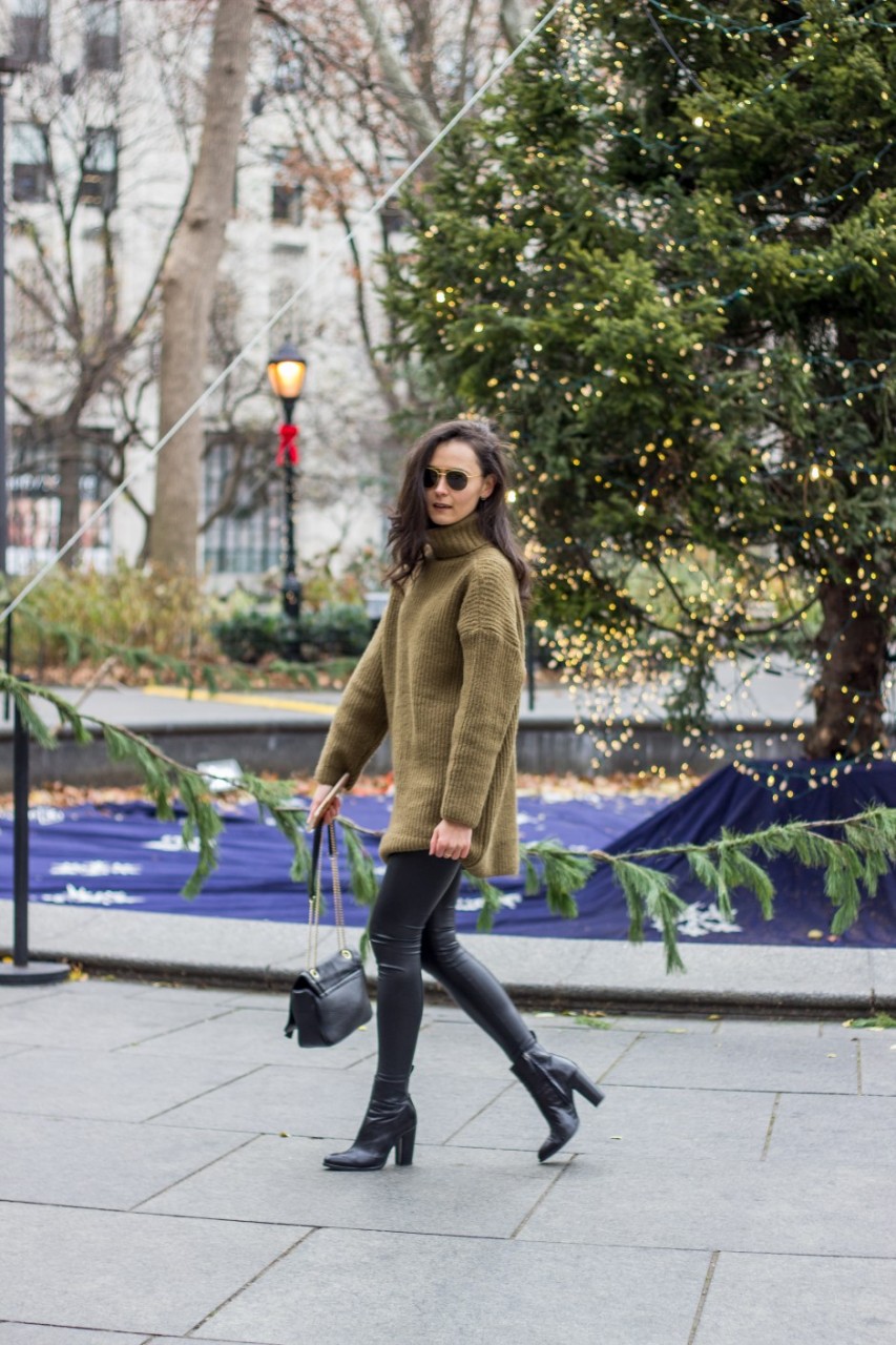 NYC Blogger: Sweater dress 5
