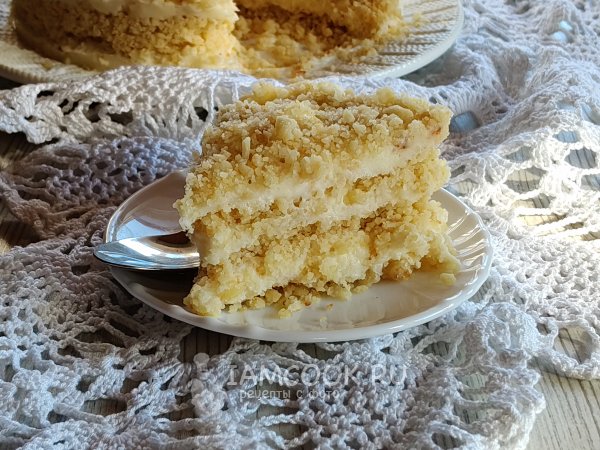 Торт Пломбир без выпечки, рецепт с фото