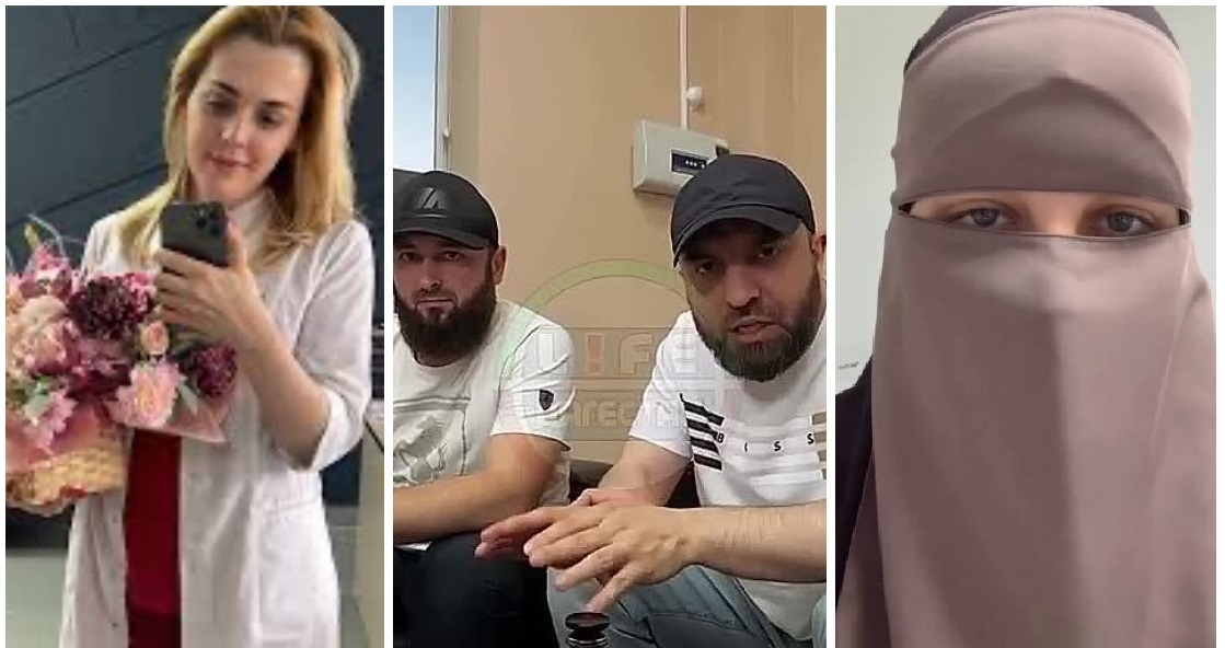 Бородачи заставили извиняться русского врача и надели на неё хиджаб за то, что она отказалась принять их 