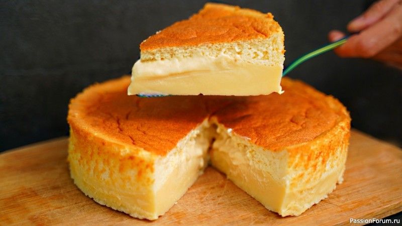 Волшебный пирог – при выпечке сам разделяется на бисквит и заварной крем! сладкая выпечка