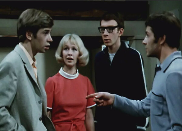 кадр из фильма «Жили три холостяка», 1973 год 