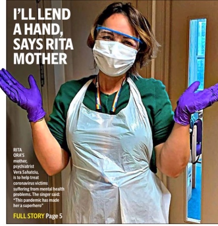 Рита Ора записалась волонтером в британскую систему здравоохранения: "Меня вдохновила на это мама" Звезды,Новости о звездах