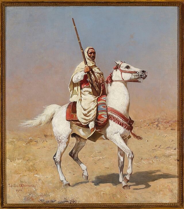 Картина Тадеуша Айдукевича "Араб на своем коне". Фото является общественным достоянием.
