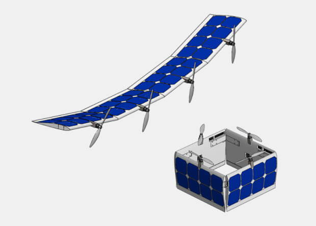 Американские разработчики создали беспилотное крыло-трансформер