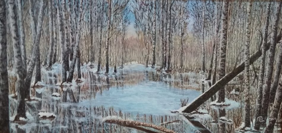 Работа Галины Шаниной «Ледяная вода»/ГБУК г. Москвы «Клуб «Атом»