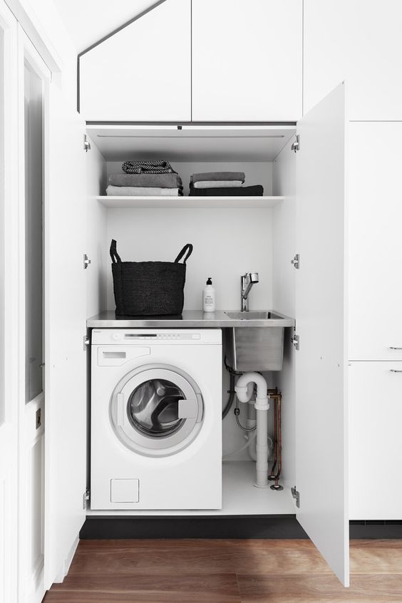 25 способов спрятать стиральную машину дома машины, просто, Сегодня, существовании, техника, всегда, вписывается, интерьер, ванной, кухниА, почему, спрятать, бытовую, технику, гости, догадаются, креативных, Среди, размещению, стиральных