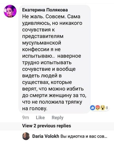 Журналистка телеканала "Звезда" высказала свою точку зрения о теракте в Новой Зеландии ислам