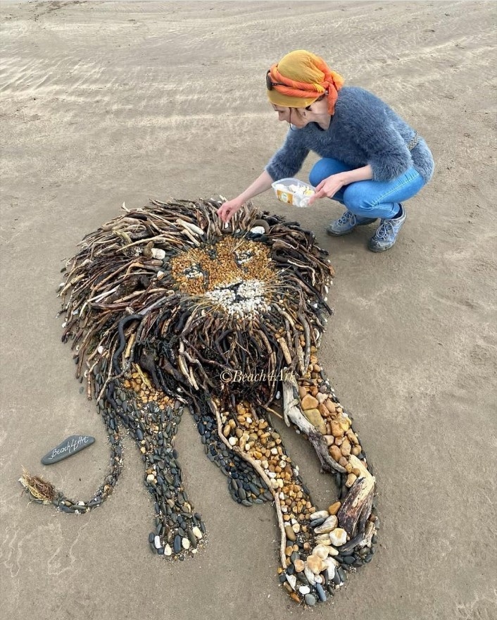 Если вы не знаете чем семью занять на берегу моря😉 Творчество, beach4art 