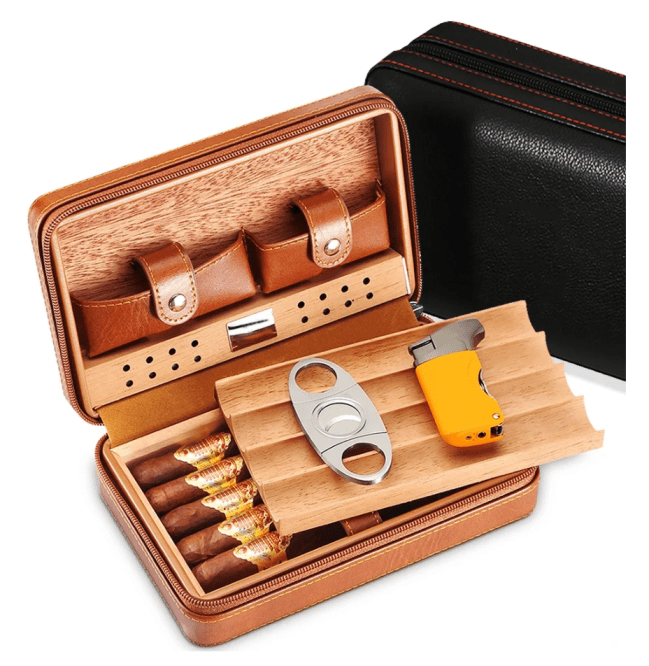 Portable Travel Cigar Humidor 