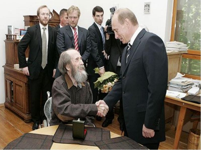 Встреча Владимир Путина с Александром Солженицыным. 2007