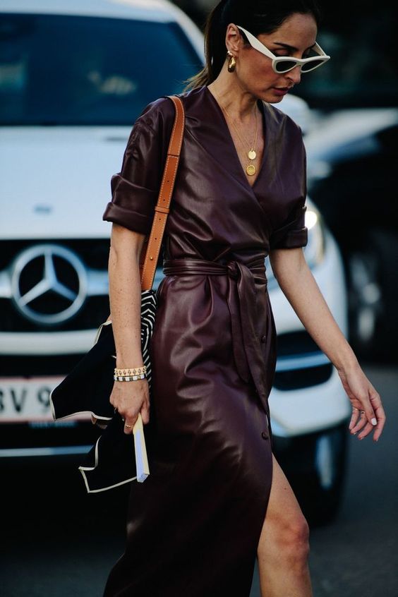 Что носить осенью 2019: кожа – главный тренд сезона мода,мода и красота,модные образы,модные тенденции,одежда и аксессуары