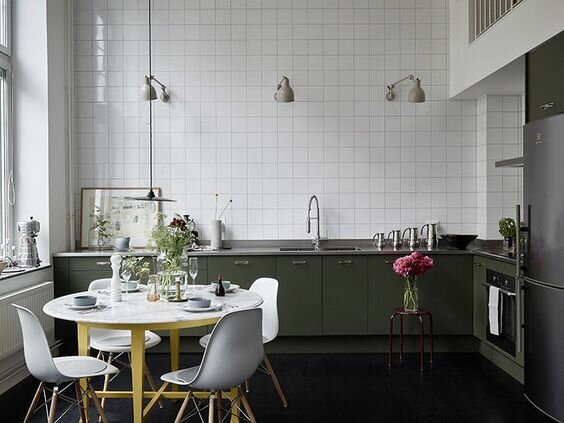 30 интересных зеленых кухонь для современного интерьера фасады, всегда, насыщенных, сколько, вариантов, оттенков, зеленого, цвета, нежных, мятных, Помоему, серозеленых, современной, можно, найти, подходящий, зеленый, каждого, интерьераНу, Давайте