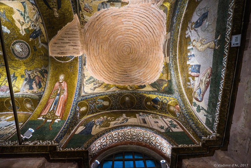 Первый компартимент. Мозаики и фрески монастыря Хора.