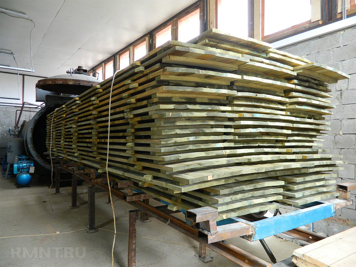 Обработка древесины в автоклаве