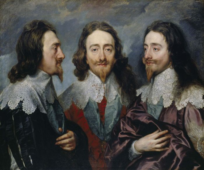 «Карл I с трёх сторон» или «Тройной портрет Карла I», Антонис ван Дейк, 1635-1636 гг. \ Фото: pinterest.co.uk.