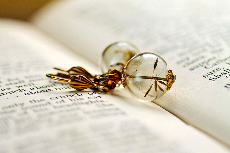 бижутерия с частичкой природы внутри