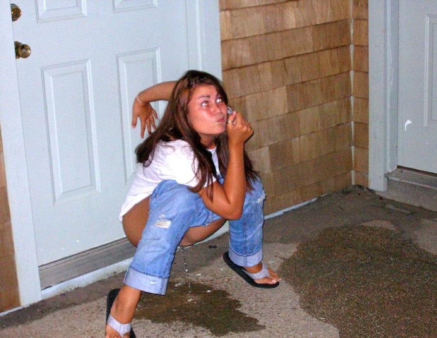 Pee tongue girl reality