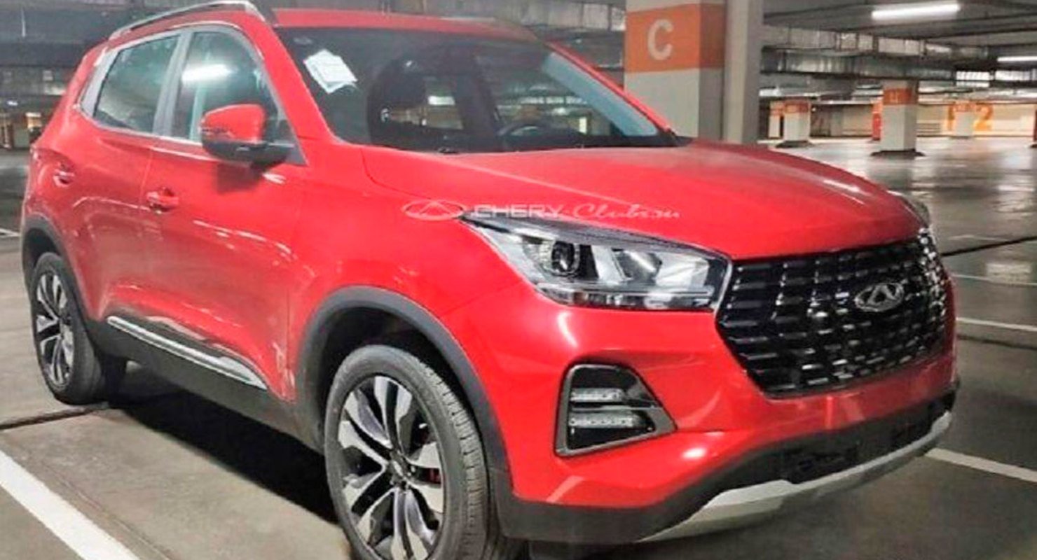 Электрический кросс Chery Tiggo e запечатлели в России