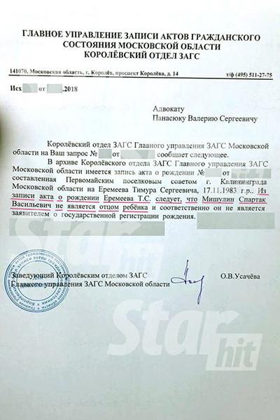 Тимур Еремеев не является сыном Спартака Мишулина! Тимур Еремеев не является сыном Спартака Мишулина! актер