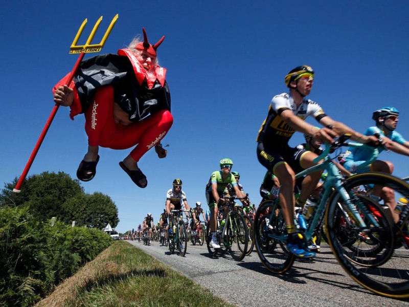 Экстравагантные поклонники Tour de France