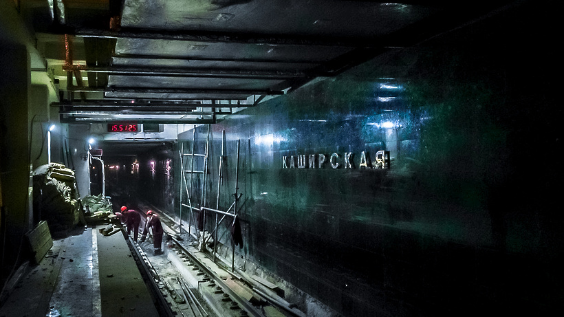 Завершена внутренняя отделка пассажирской зоны вестибюля станции метро «Каширская»